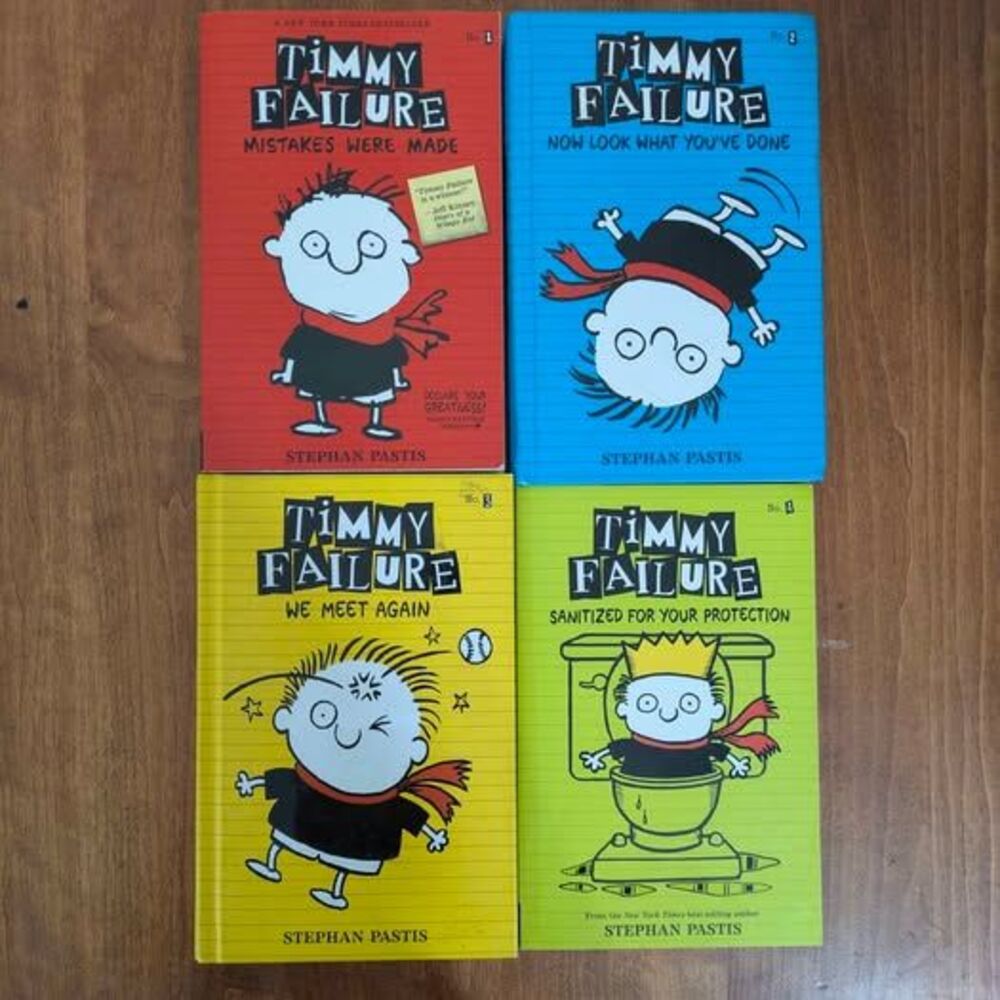4 Timmy Failure Series Books by Stephan Pastis